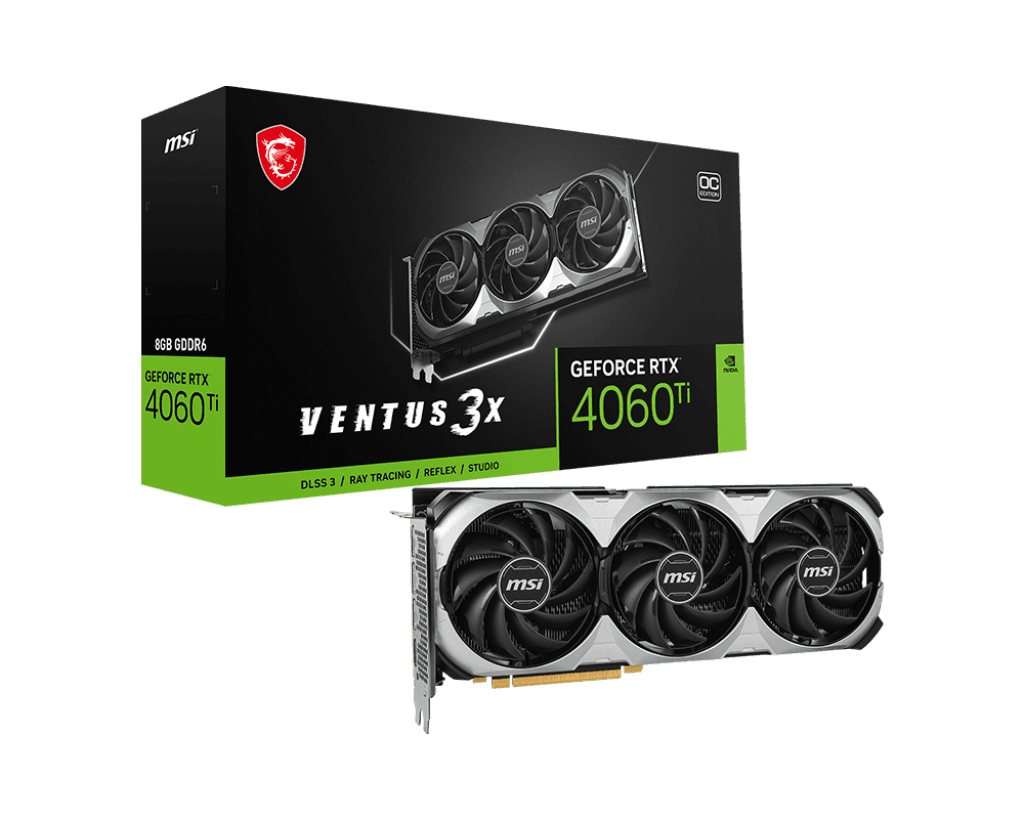 MSI RTX4060TI VENTUS 3X 8G OC GDDR6