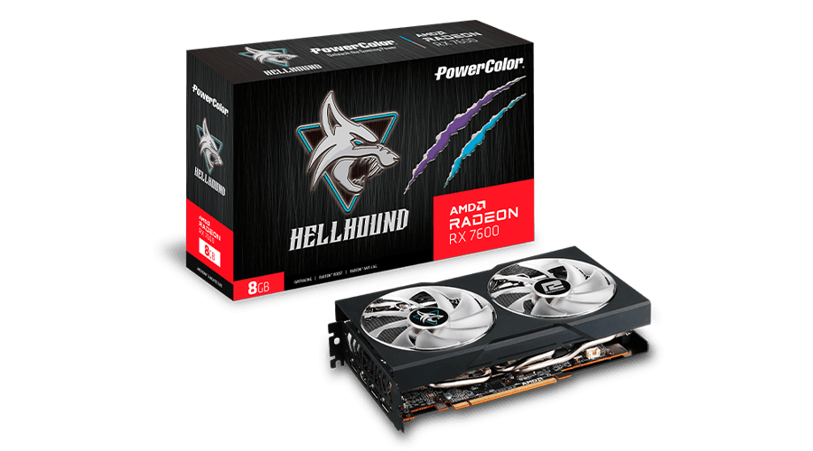 POWERCOLOR RX7600 HELLHOUND 8GB GDDR6