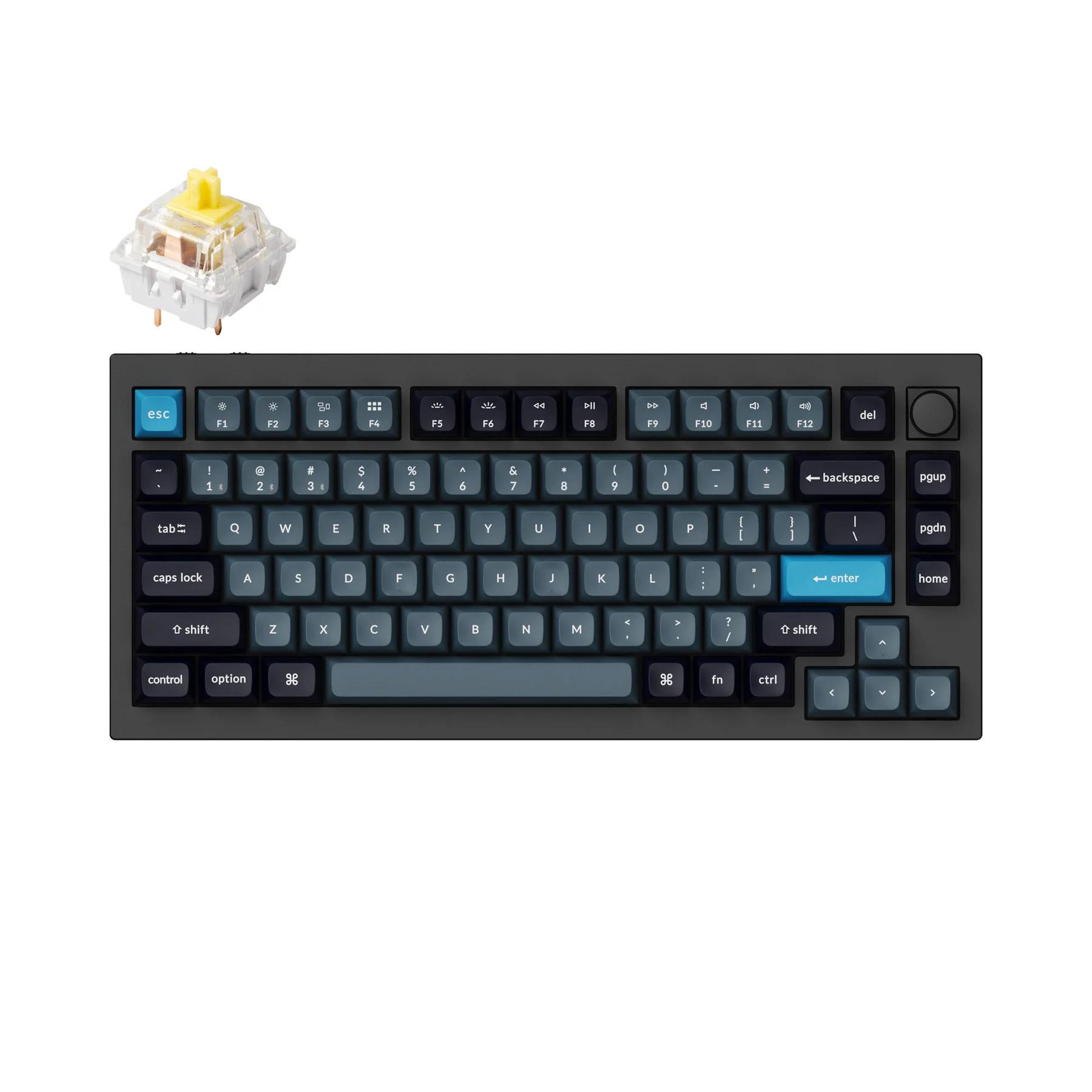 KEYCHRON Q1 PRO SWAPPABLE RGB BACKLIGHT BANANA SWITCH