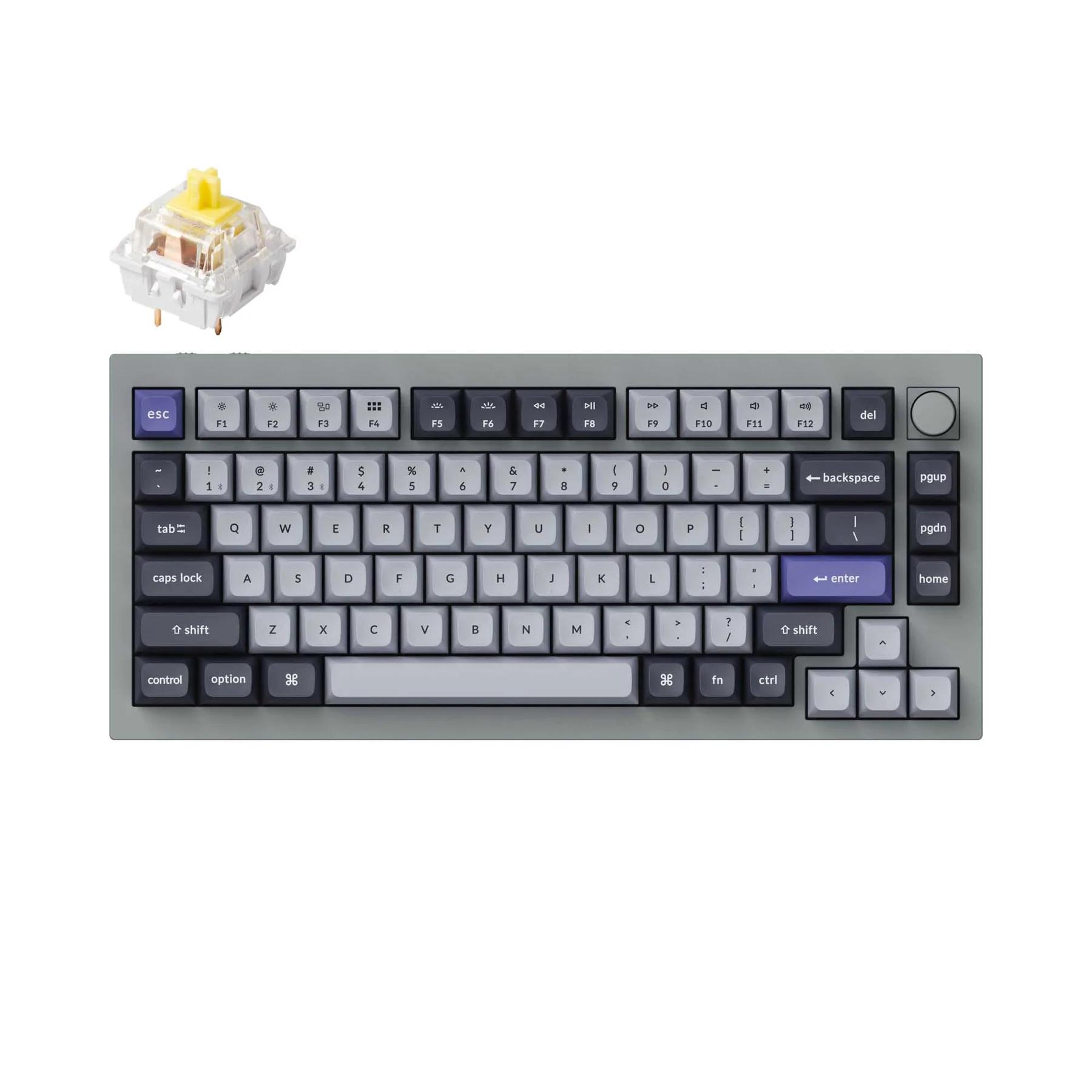 KEYCHRON Q1 PRO SWAPPABLE RGB BACKLIGHT BANANA SWITCH