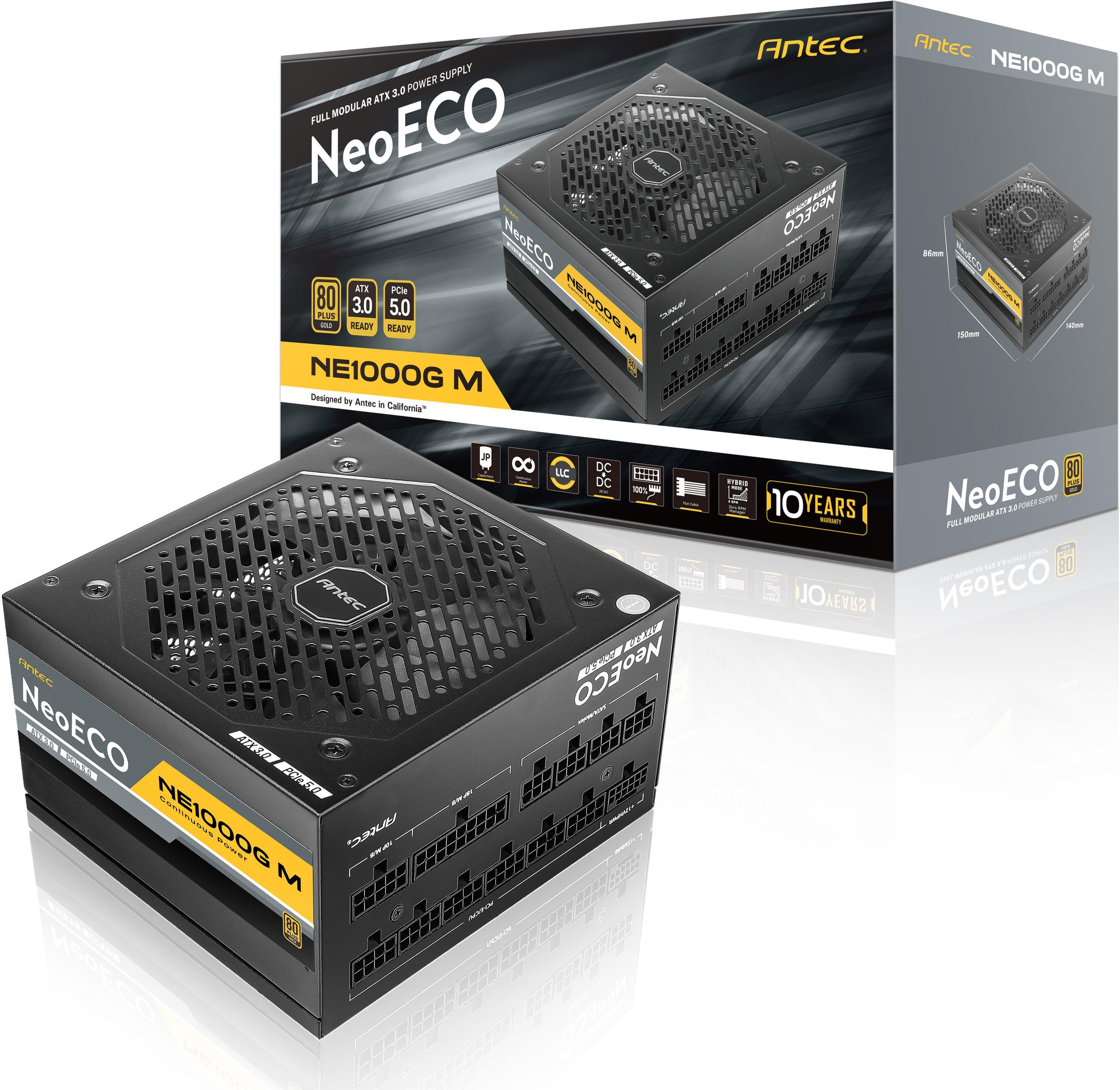 ANTEC NE1000G M GB PSU GOLD MODUALR ATX3.0