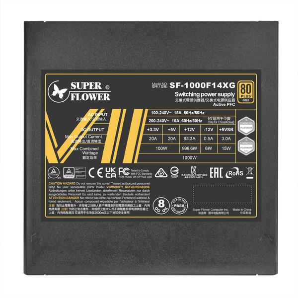 Super Flower LEADEX VII GOLD 1000W FULL MODULAR ATX 3.0