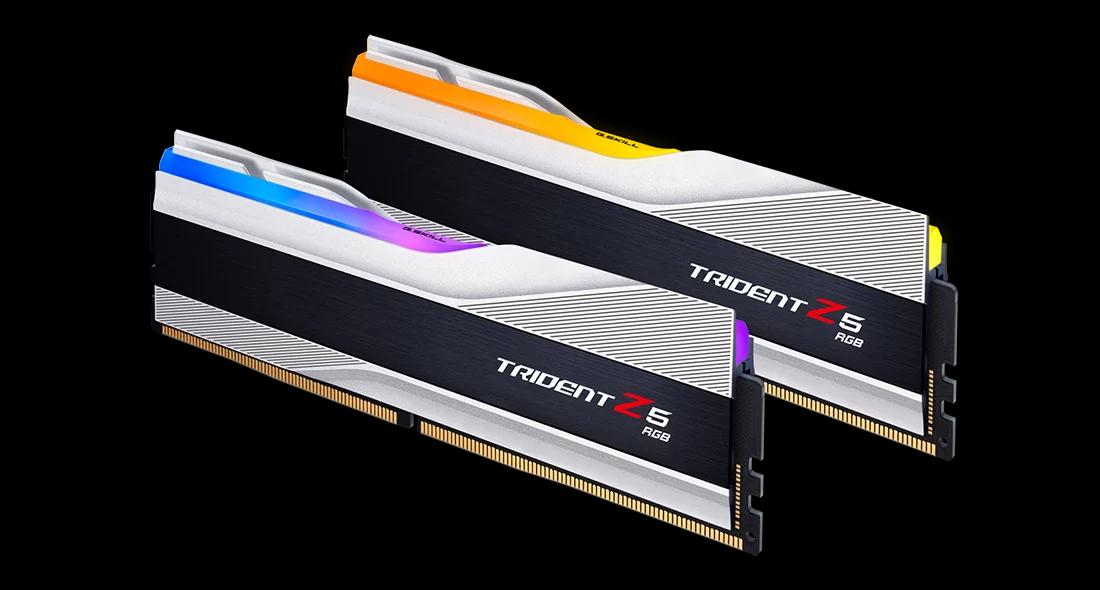 G-SKILL TRIDENT Z5 RGB SILVER 64G(32G*2) DDR5 6400MHZ 1.4V