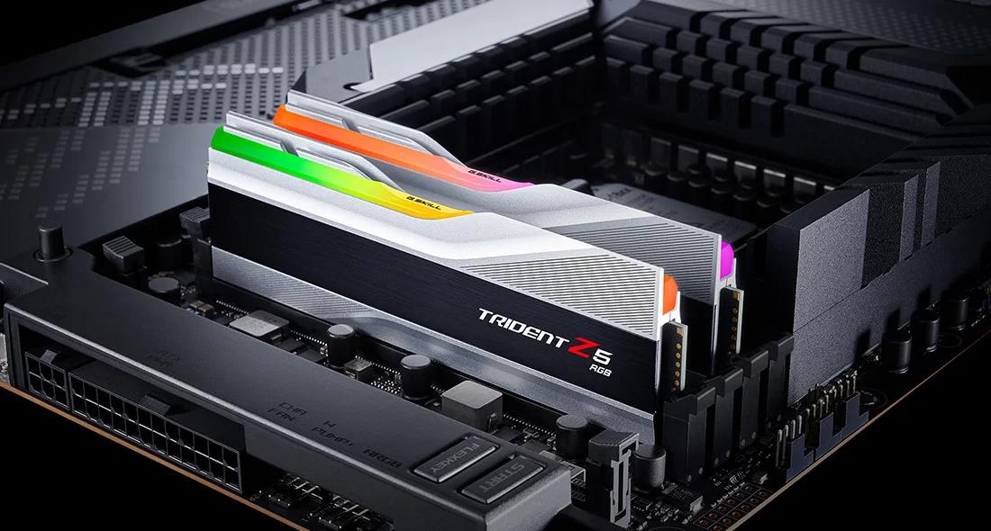 G-SKILL TRIDENT Z5 RGB SILVER 64G(32G*2) DDR5 6400MHZ 1.4V