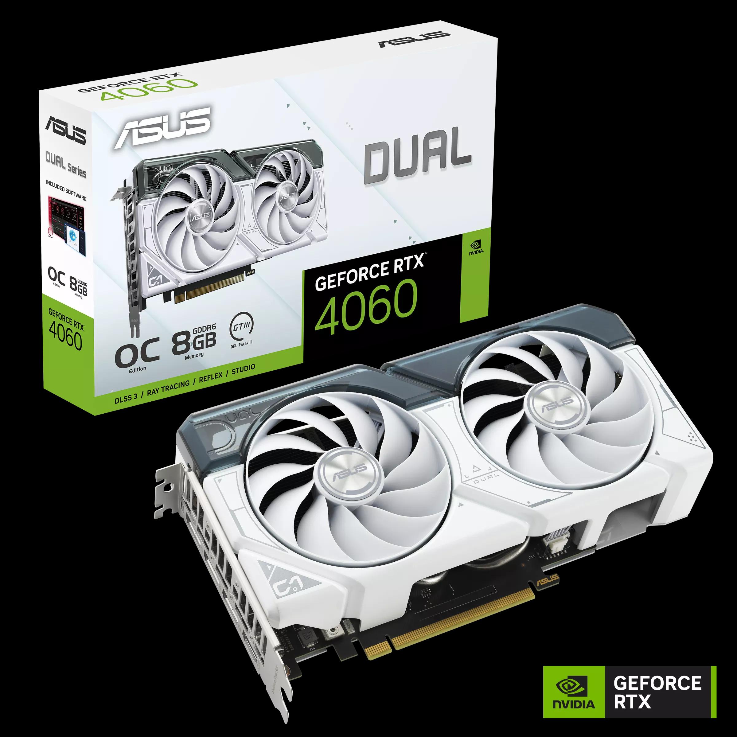 ASUS DUAL RTX4060 OC 8GB GDDR6 WHITE