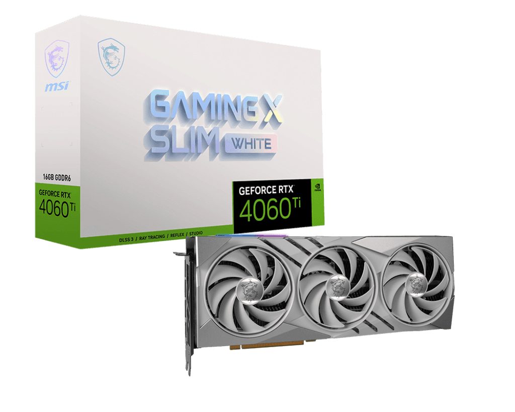 MSI RTX4060TI GAMING X SLIM WHITE 16GB GDDR6