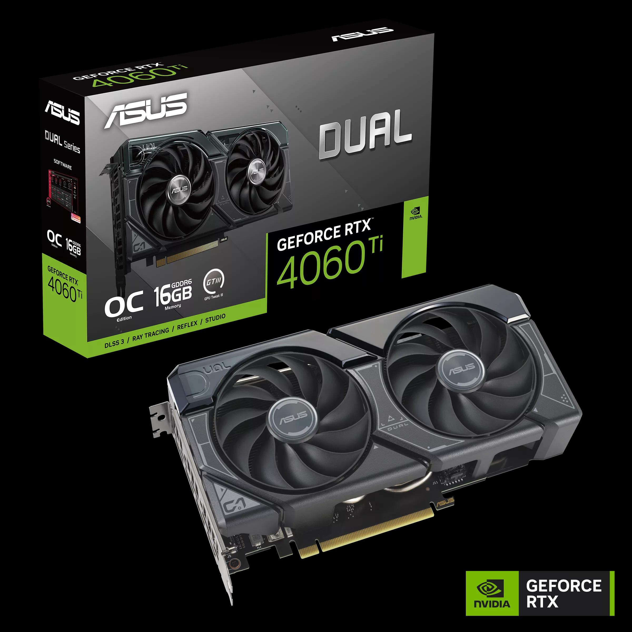 ASUS DUAL RTX4060TI 16GB GDDR6 OC