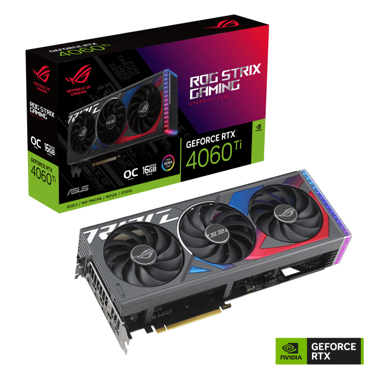 ASUS ROG STRIX GAMING RTX4060TI 16GB GDDR6 OC