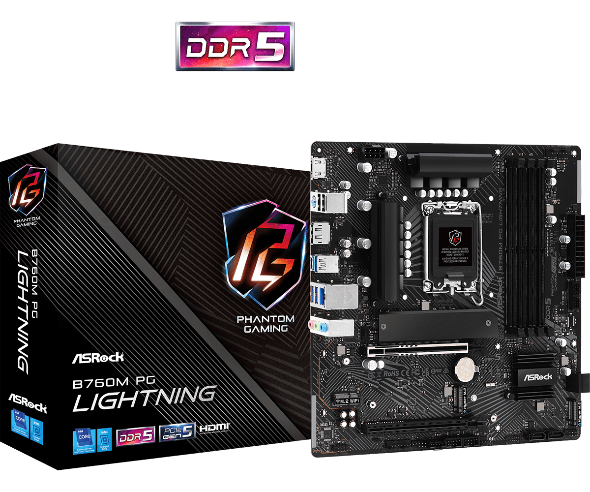 ASROCK B760M PG LIGHTING DDR5