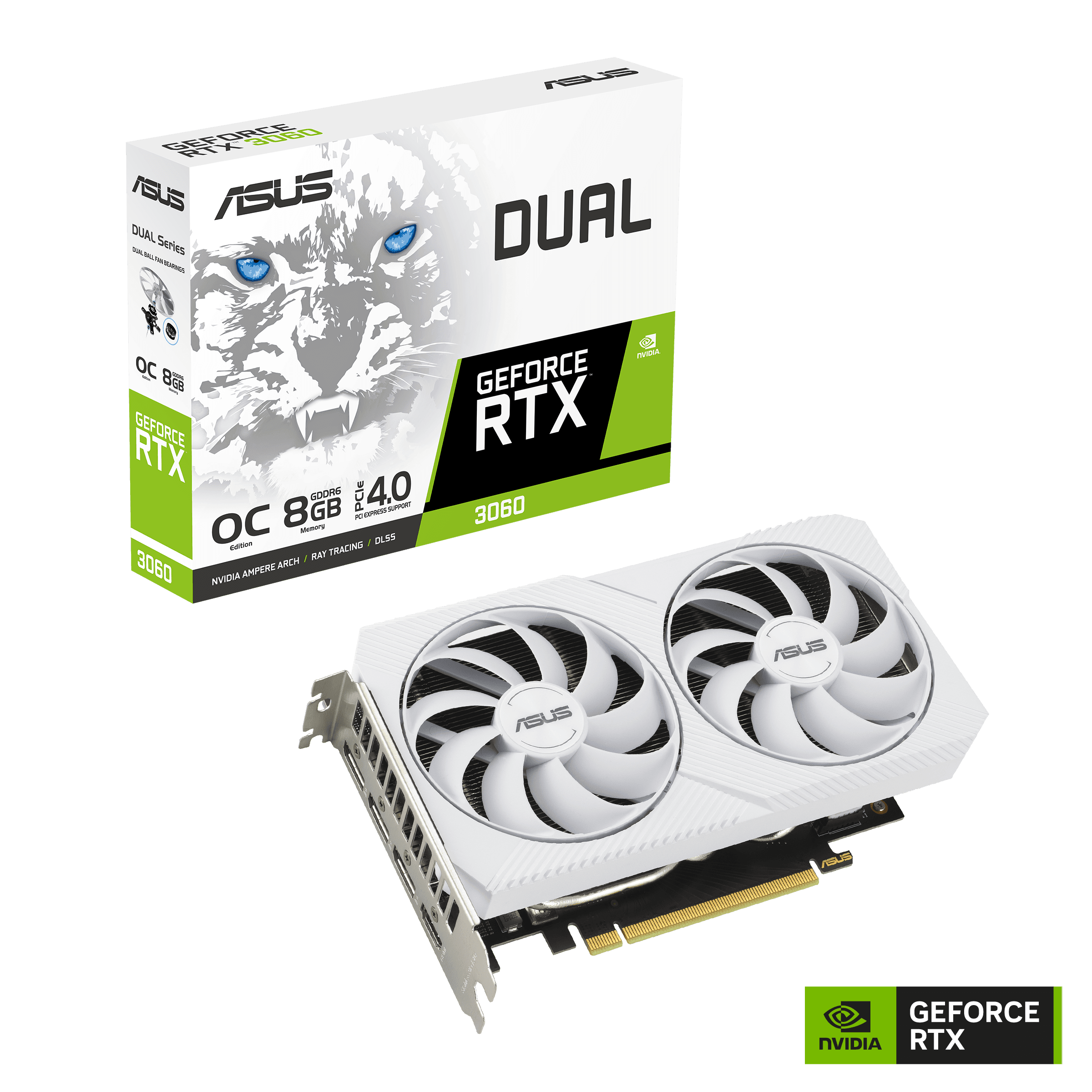 ASUS DUAL RTX3060 OC 12GB GDDR6 WHITE