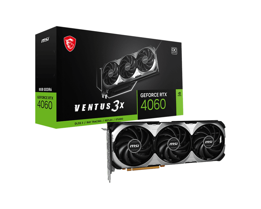 MSI RTX4060 VENTUS 3X 8GB GDDR6 OC