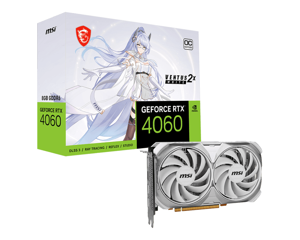 MSI RTX4060 VENTUS 2X 8GB GDDR6 WHITE