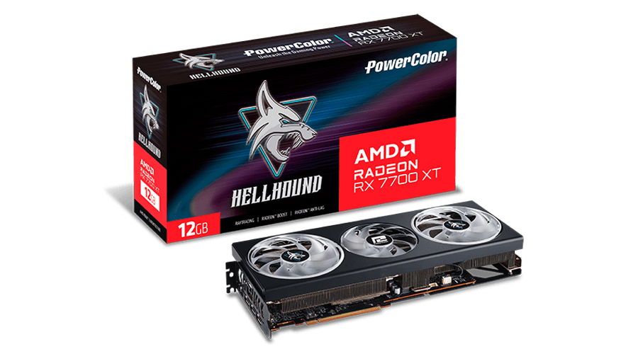 POWERCOLOR HELLHOUND RX7700XT 12GB GDDR6