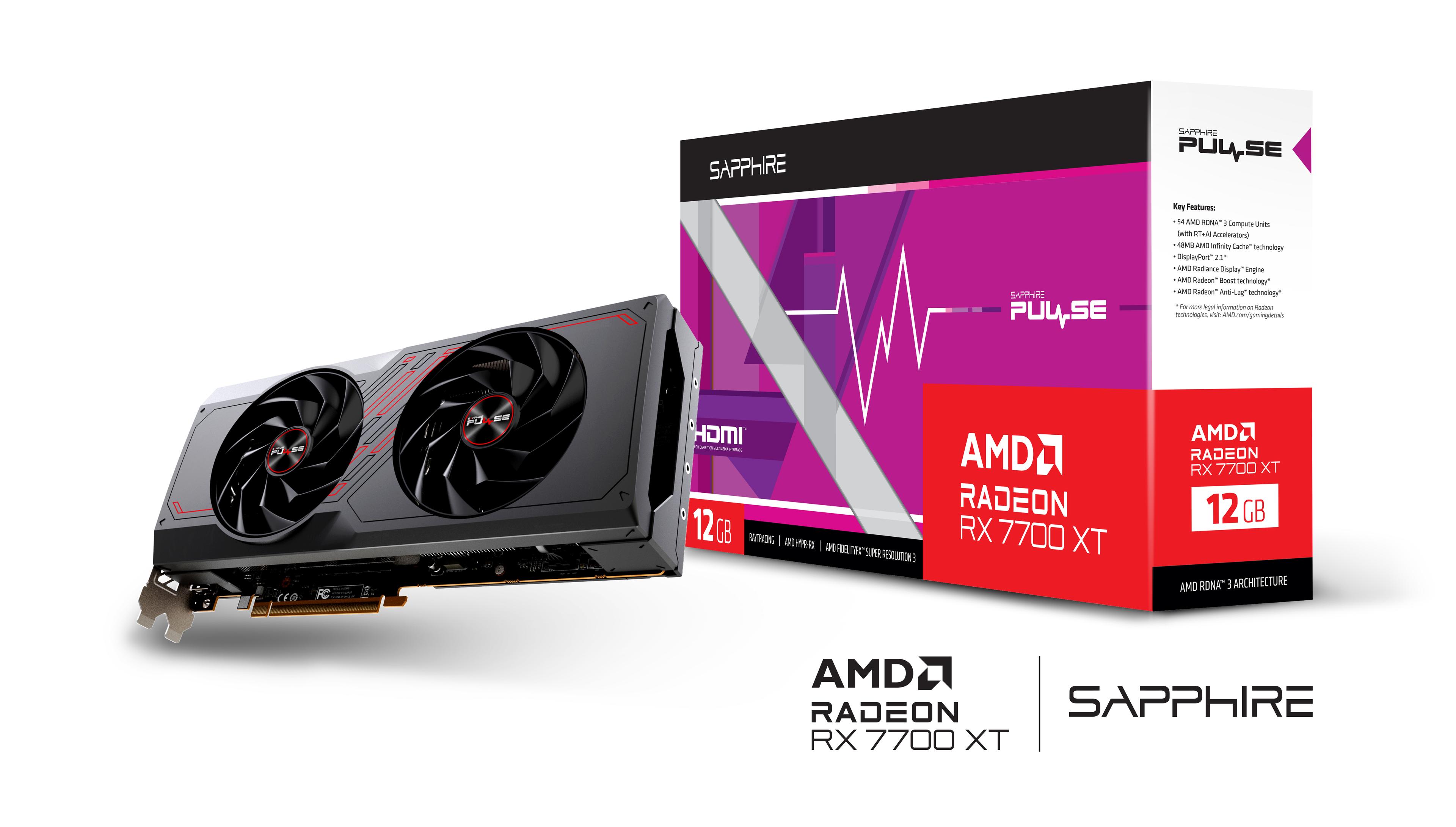 SAPPHIRE PULSE RX7700XT GAMING 12GB GDDR6