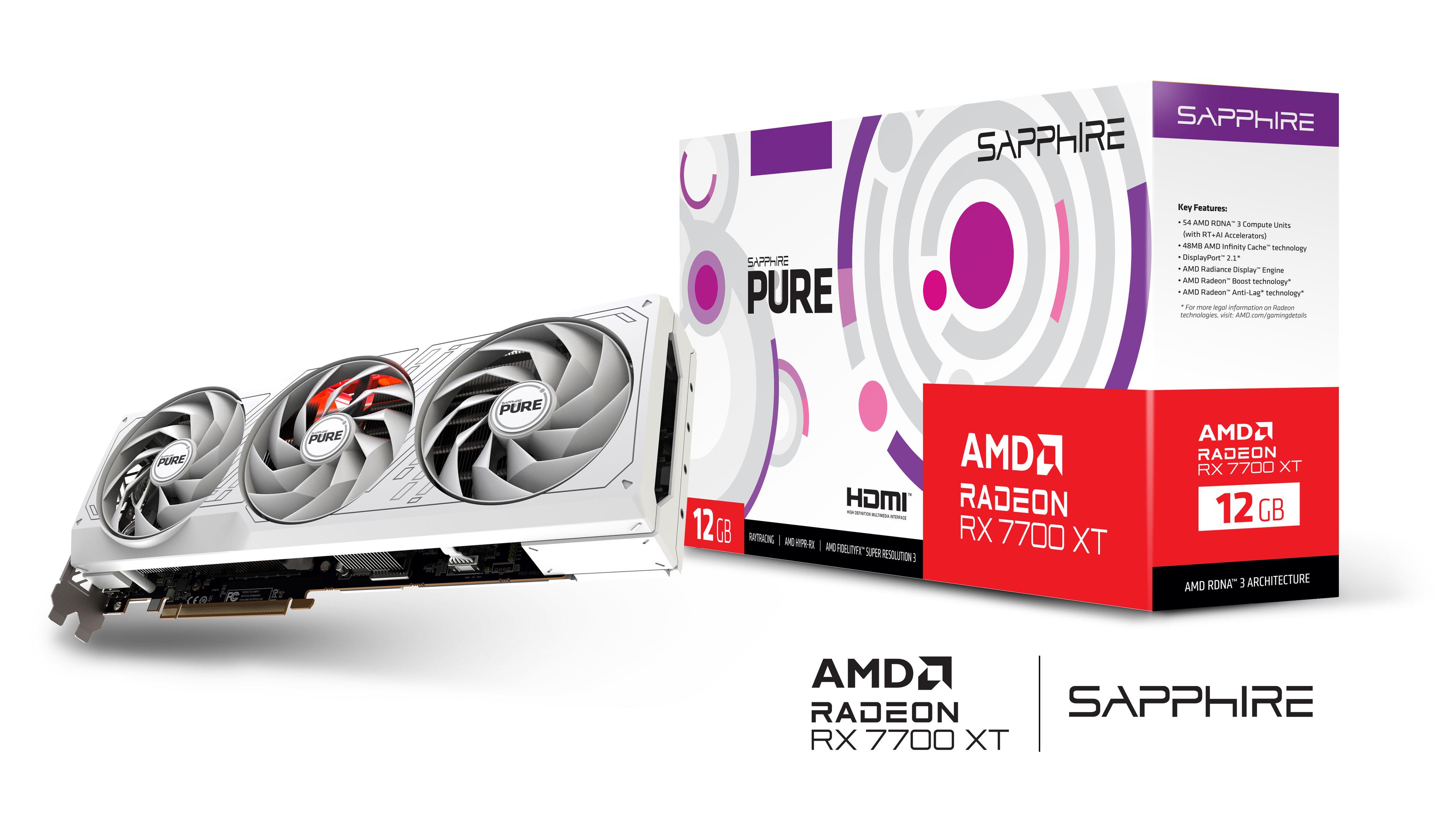 SAPPHIRE PURE RX7700XT GAMING 12GB GDDR6 OC