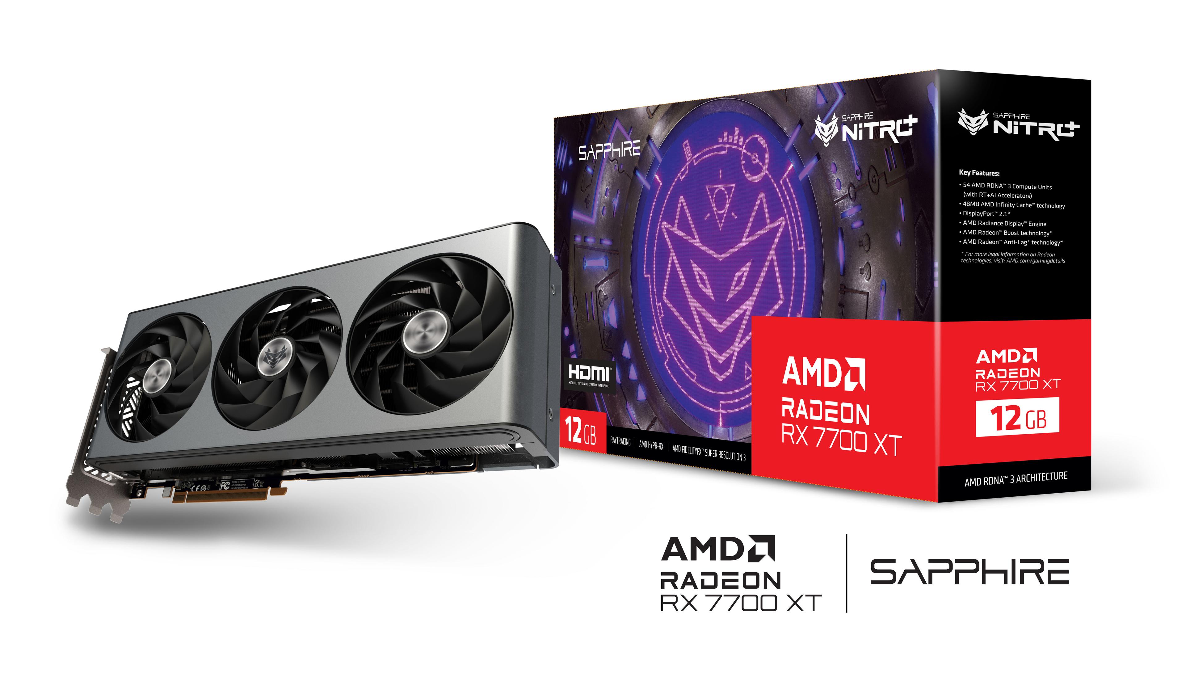 SAPPHIRE NITRO+ RX7700XT GAMING 12GB GDDR6 OC