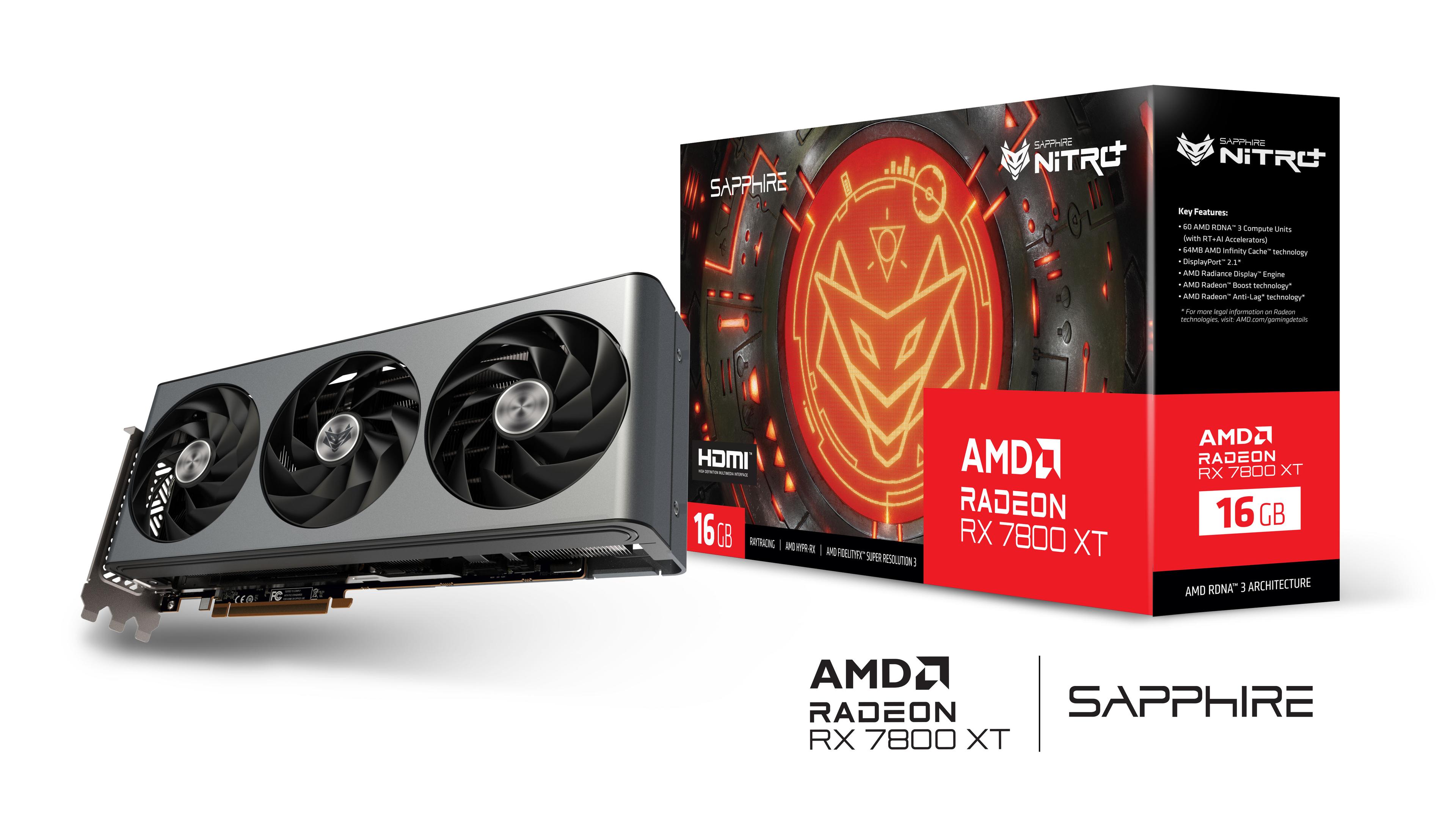 SAPPHIRE NITRO+ RX7800XT GAMING 16GB GDDR6 OC