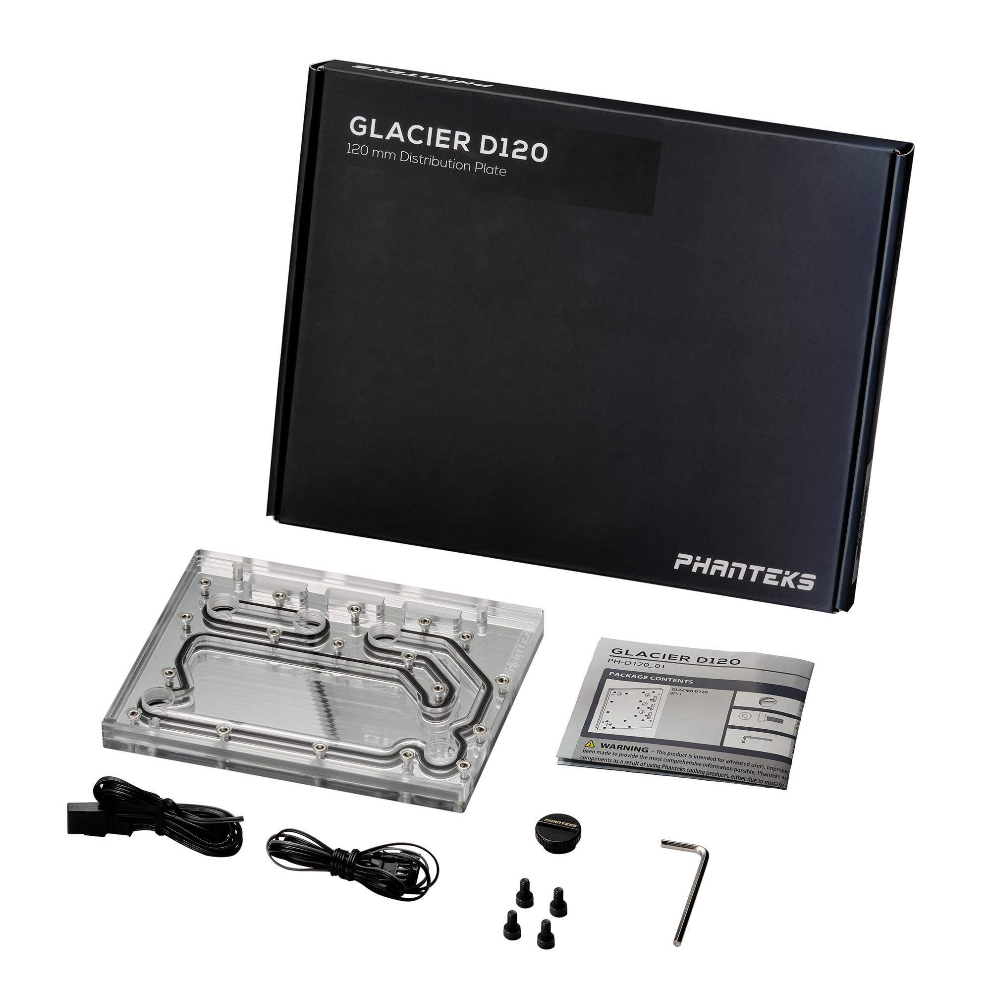 PHANTEKS D120 DISTRO PLATE MIRROR ACRYLIC BACKPLATE DRGB