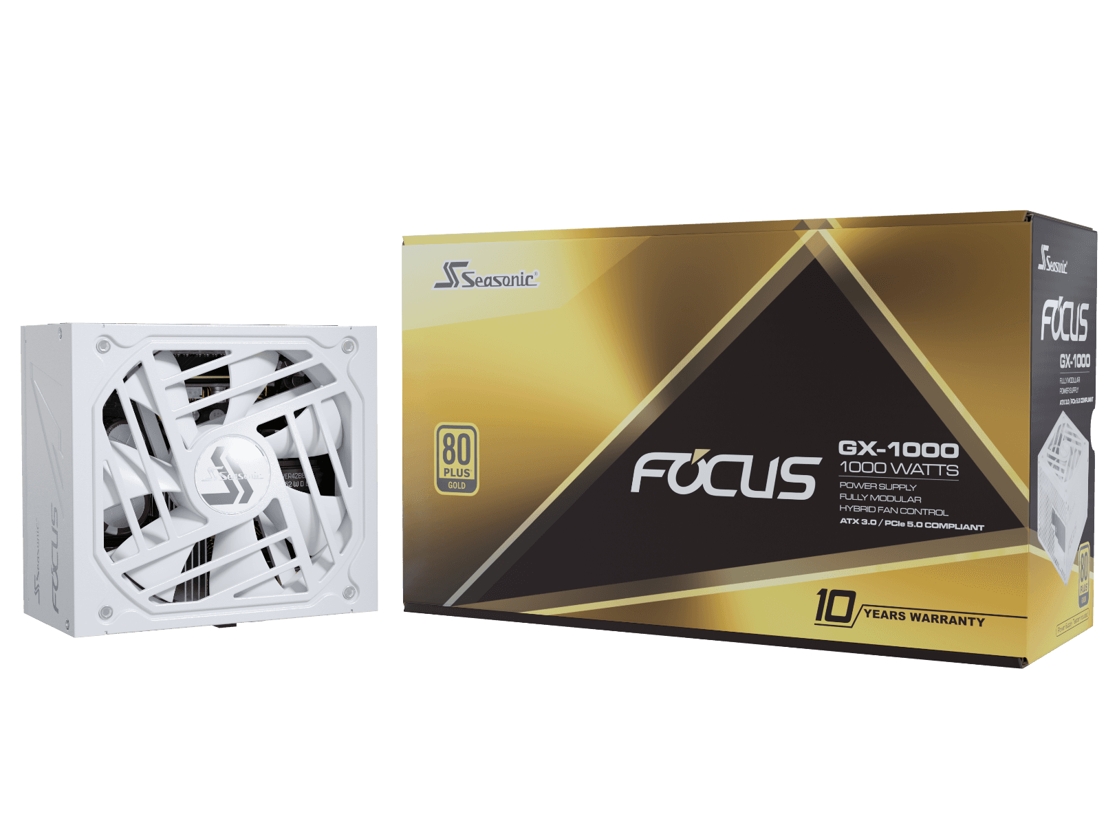 SEASONIC FOCUS 80 PLUS GOLD GX1000-ATX3.0 WHITE