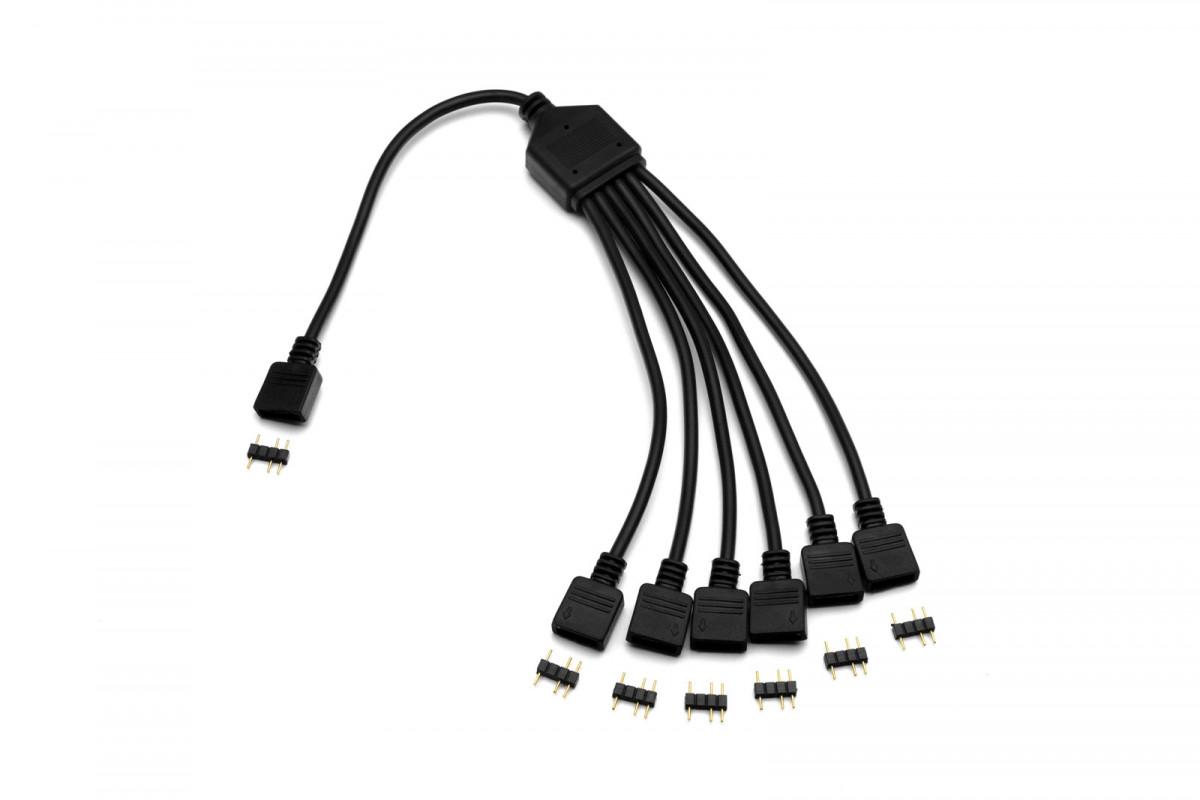 EK D-RGB 6-Way Splitter Cable