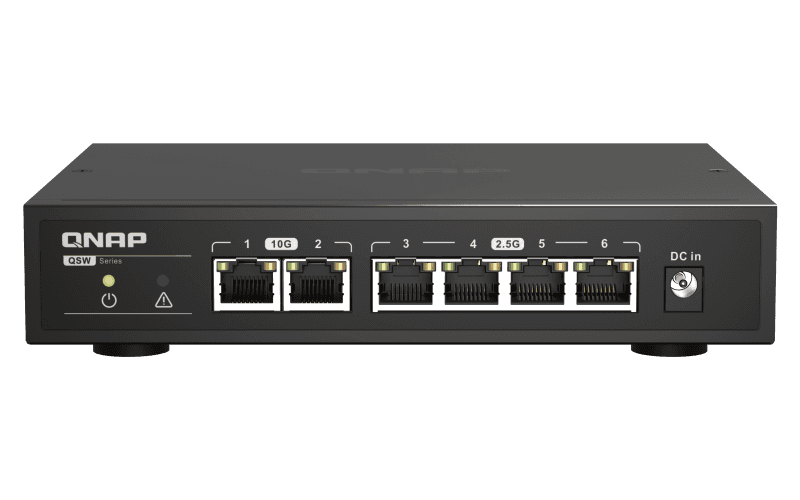 QNAP QSW-2104-2T 2 PORTS 10G +4 PORTS 2.5G SWITCH