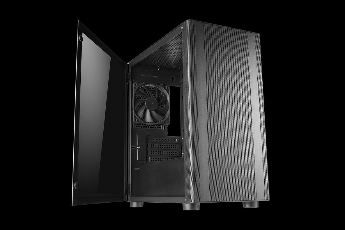 TECWARE FLATLINE MINI TOWER CASE BLACK