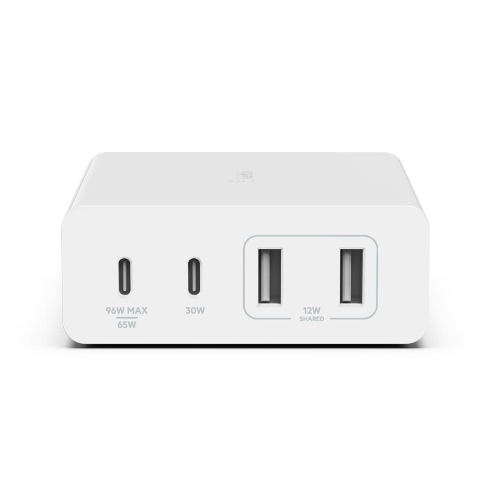 108W 4-PORTS PD GAN OFF-THW-WALL CHARGER