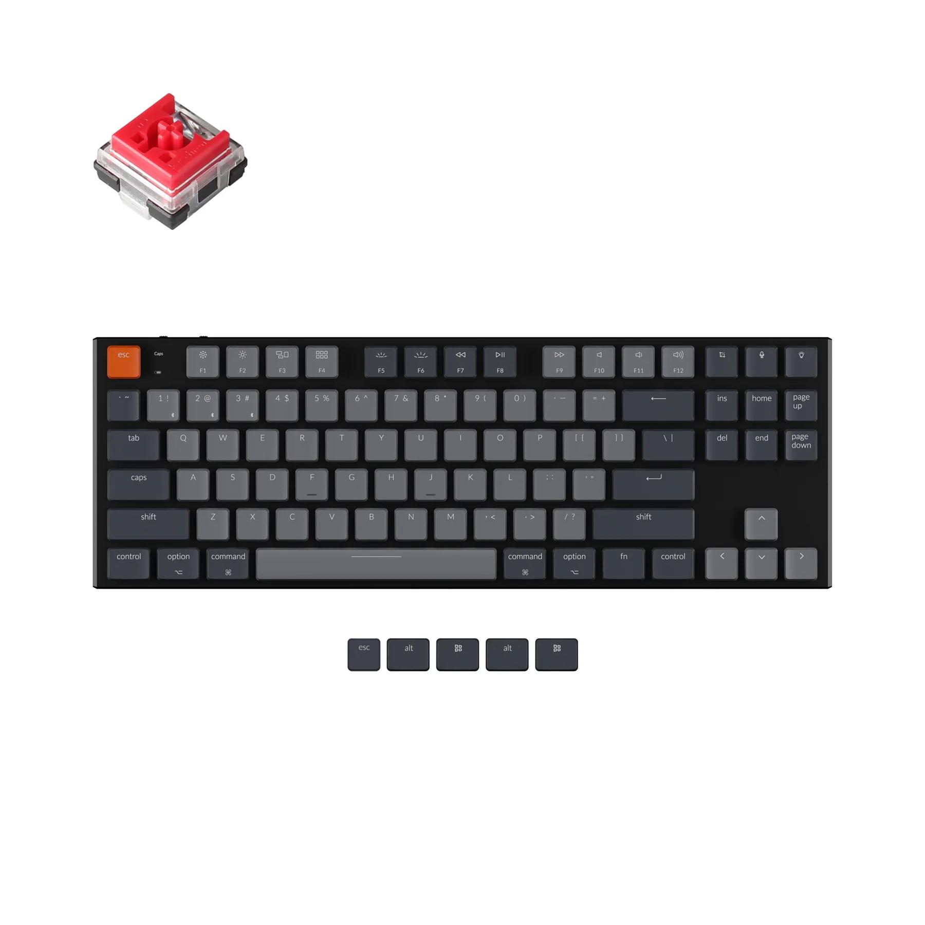 K1 PRO SWAPPABLE GATERON RGB BACKLIGHT RED SWITCH