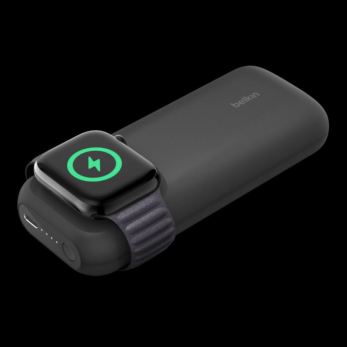 10K POWER BANK W/APPLE WATCH FAST CHARGER BLACK