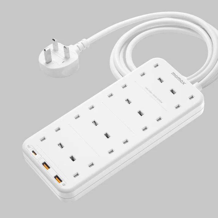 ONEPLUG 8-OUTLET POWER STRIP WITCH USB(WH)