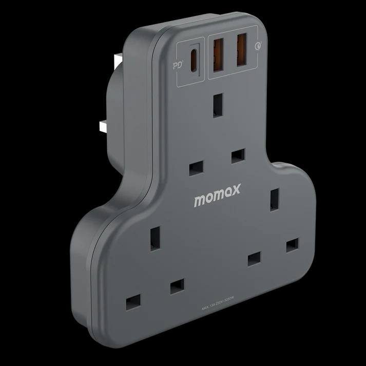 ONEPLUG 3-OUTLET T-SHAPED  WITCH USB(BK)