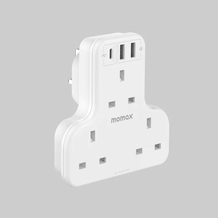 ONEPLUG 3-OUTLET T-SHAPED  WITCH USB(WH)