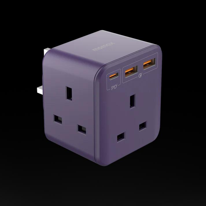 ONEPLUG 3-OUTLET CUBE EXTENSIONWITCH USB(PU)