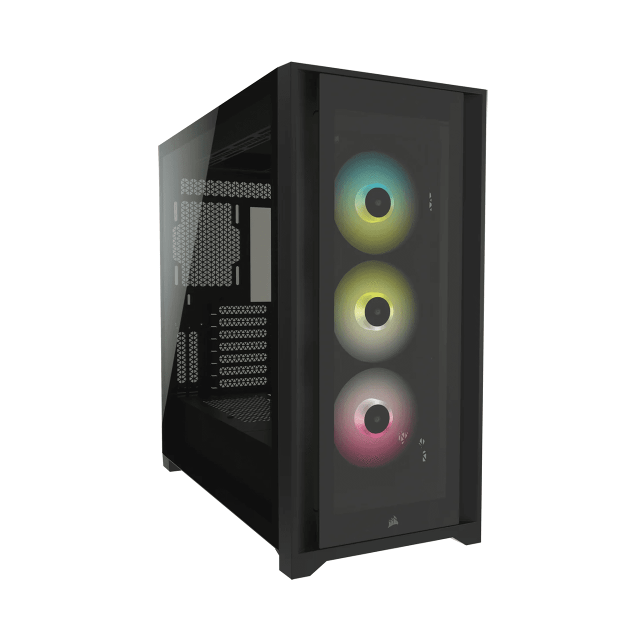 5000X TEMPERED GLASS MID-TOWER BK