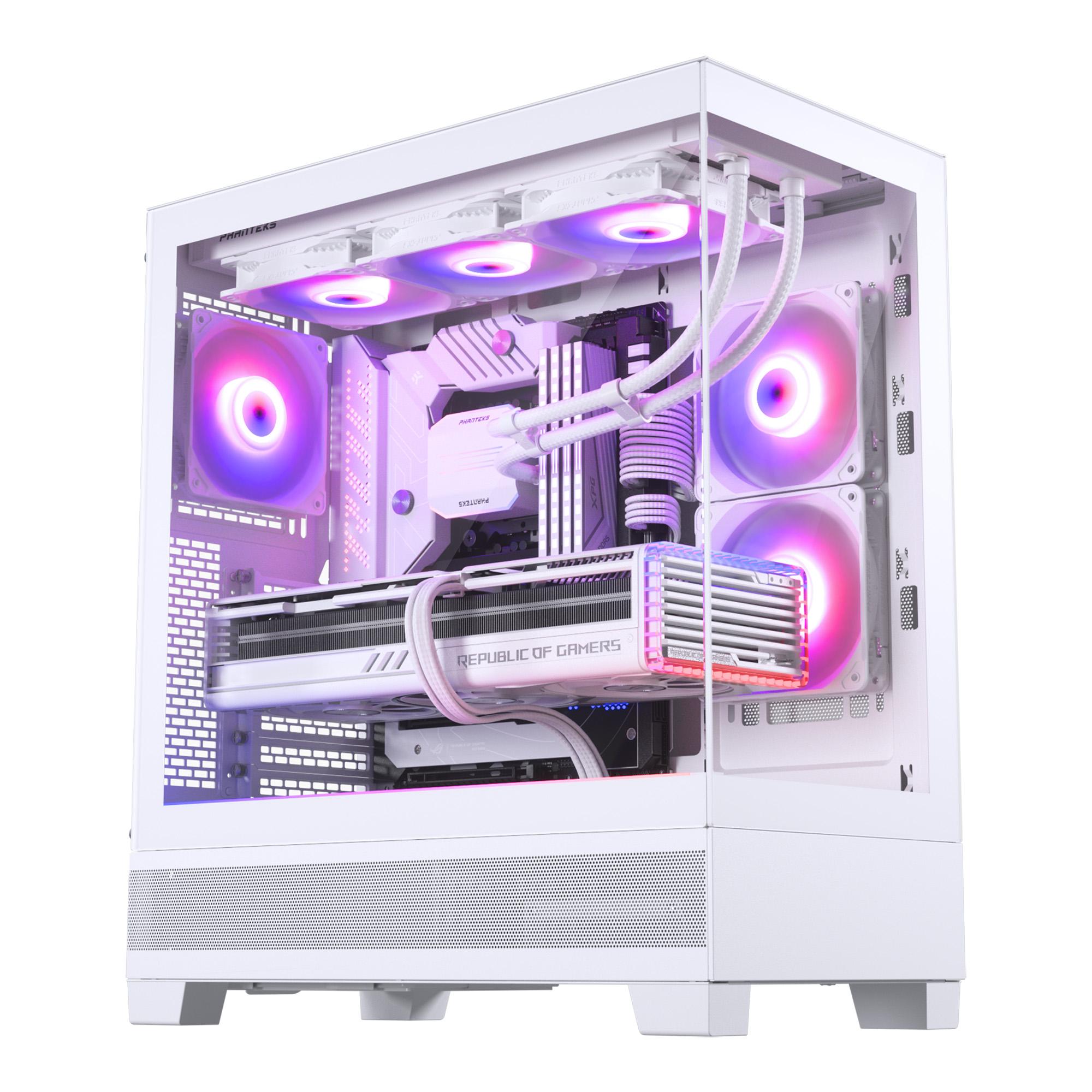 XT VIEW TEMPERED GLASS MID TOWER CASE WHITE
