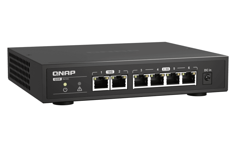 QNAP QSW-2104-2T 2 PORTS 10G +4 PORTS 2.5G SWITCH