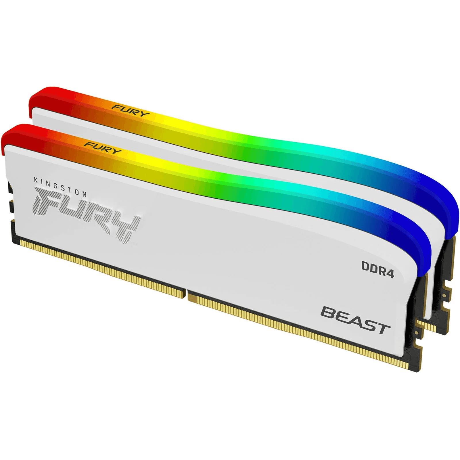 KINGSTON 16G(8G*2) DDR4 3600MHZ CL17 FURY BEAST WHITE RGB