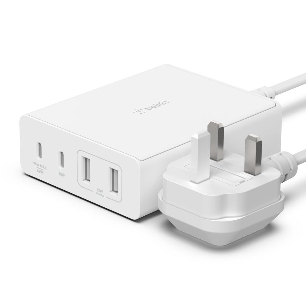 BELKIN 108W 4-PORTS PD GAN OFF-THW-WALL CHARGER