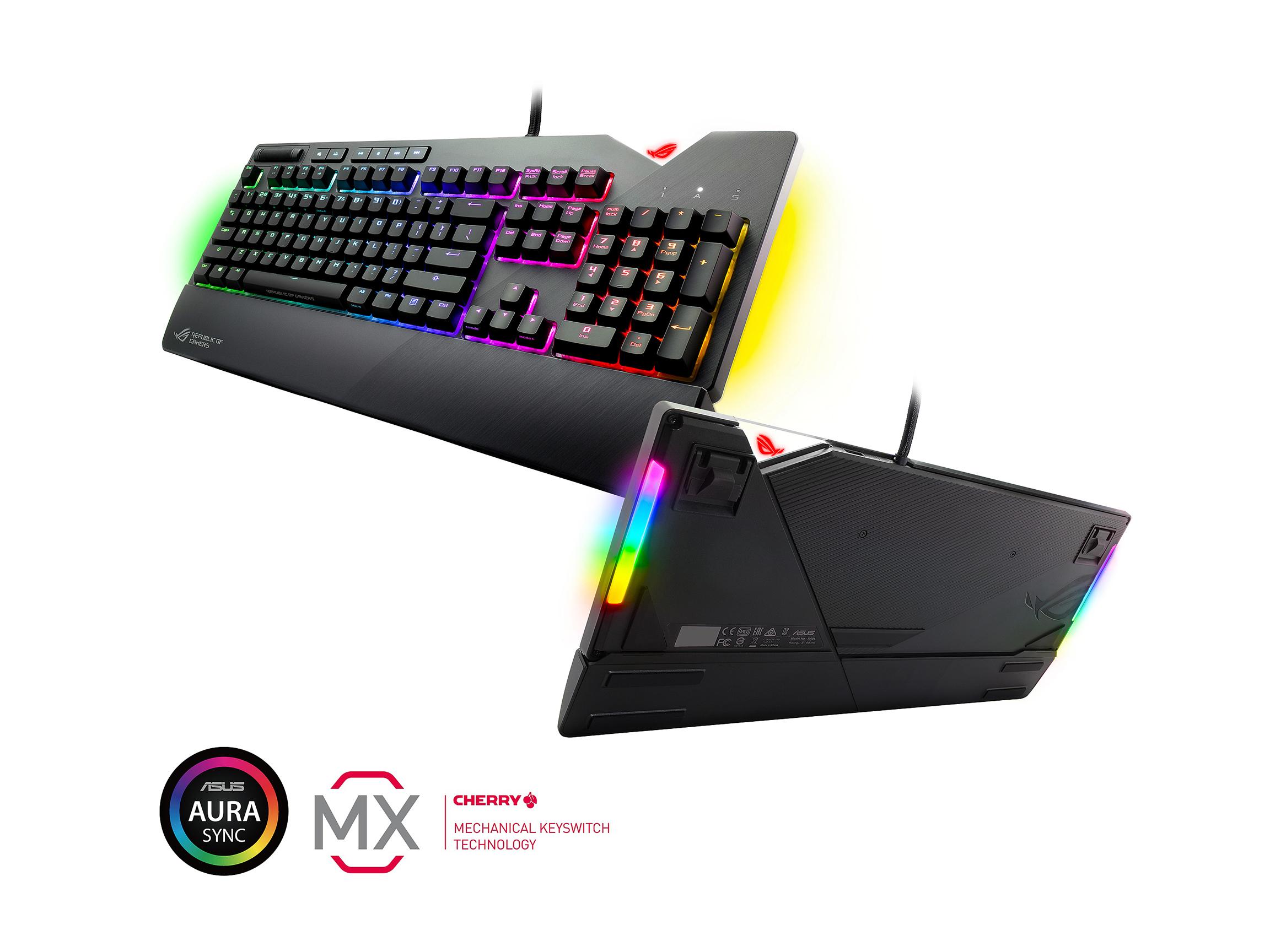 ASUS STRIX FLARE RGB 青軸機械鍵盤 US