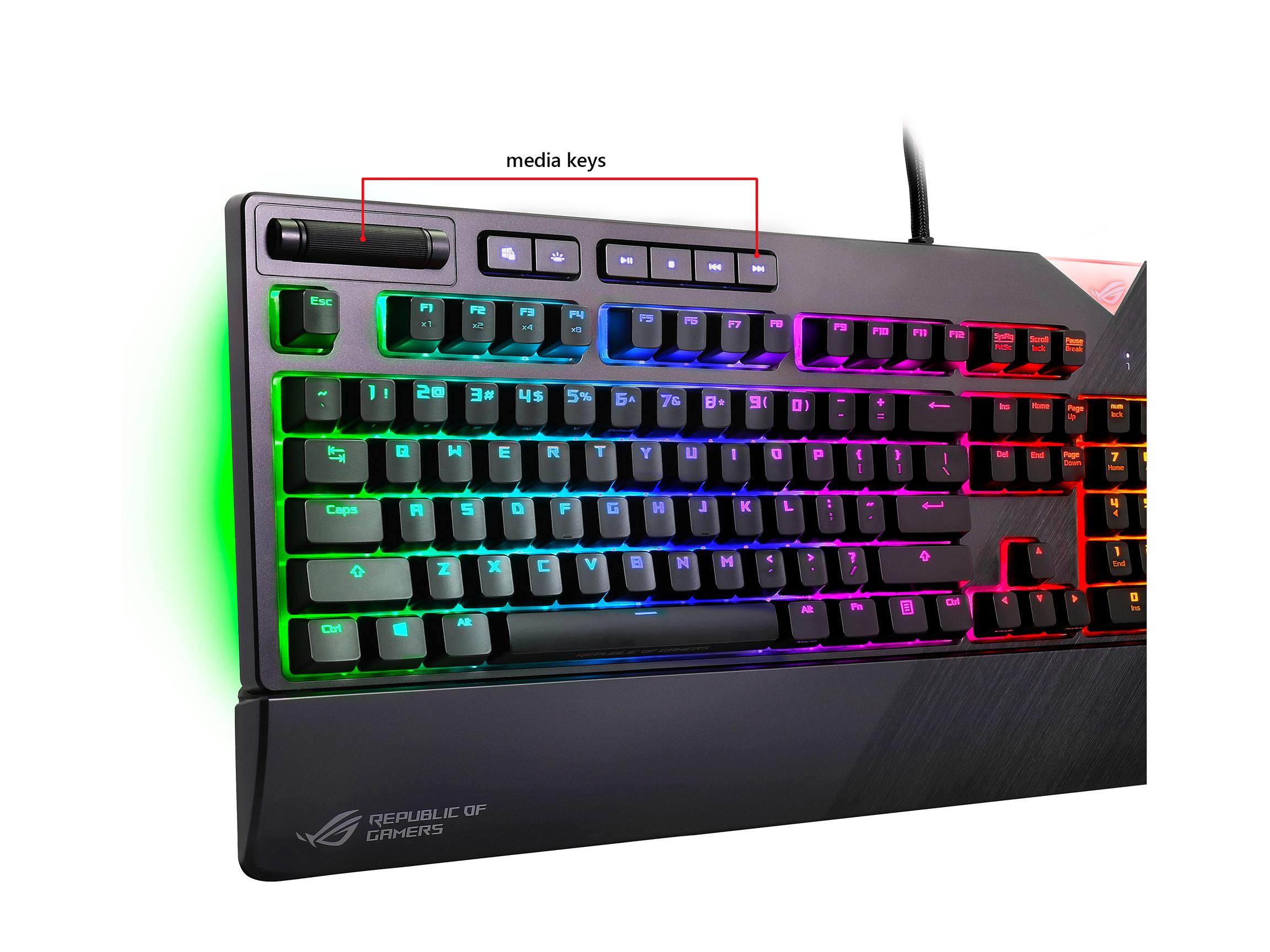 ASUS STRIX FLARE RGB 青軸機械鍵盤 US