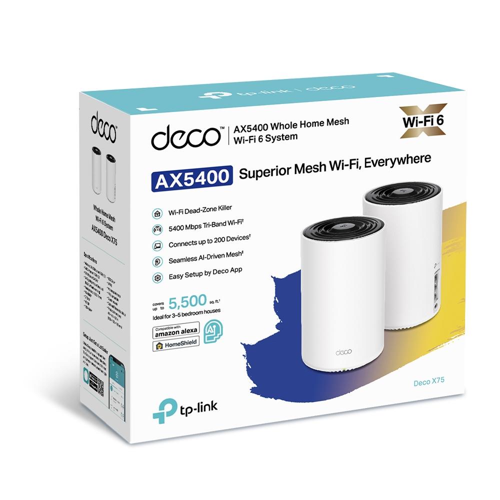 TP-LINK DECO X75 AX5400 WHOLE HOME MESH (2-PACK)
