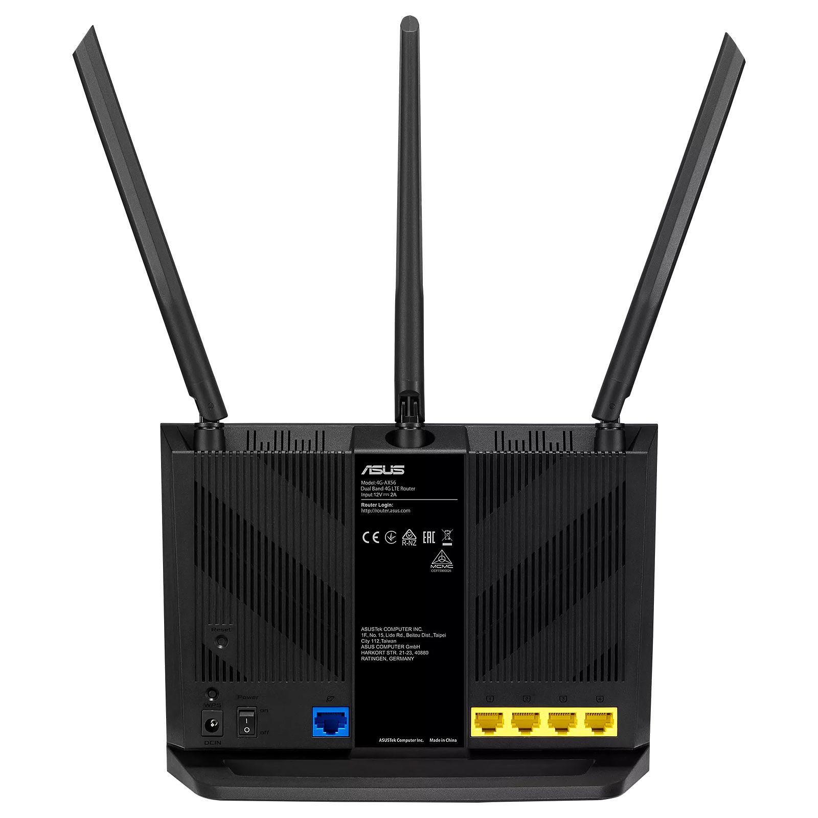 ASUS 4G-AX56 AX1800 Dual Band Smart Wi-Fi 6 LTE Router