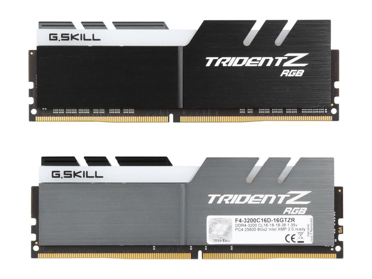 G-SKILL TRIDENT Z RGB 16G(8G*2) 3600MHZ DDR4