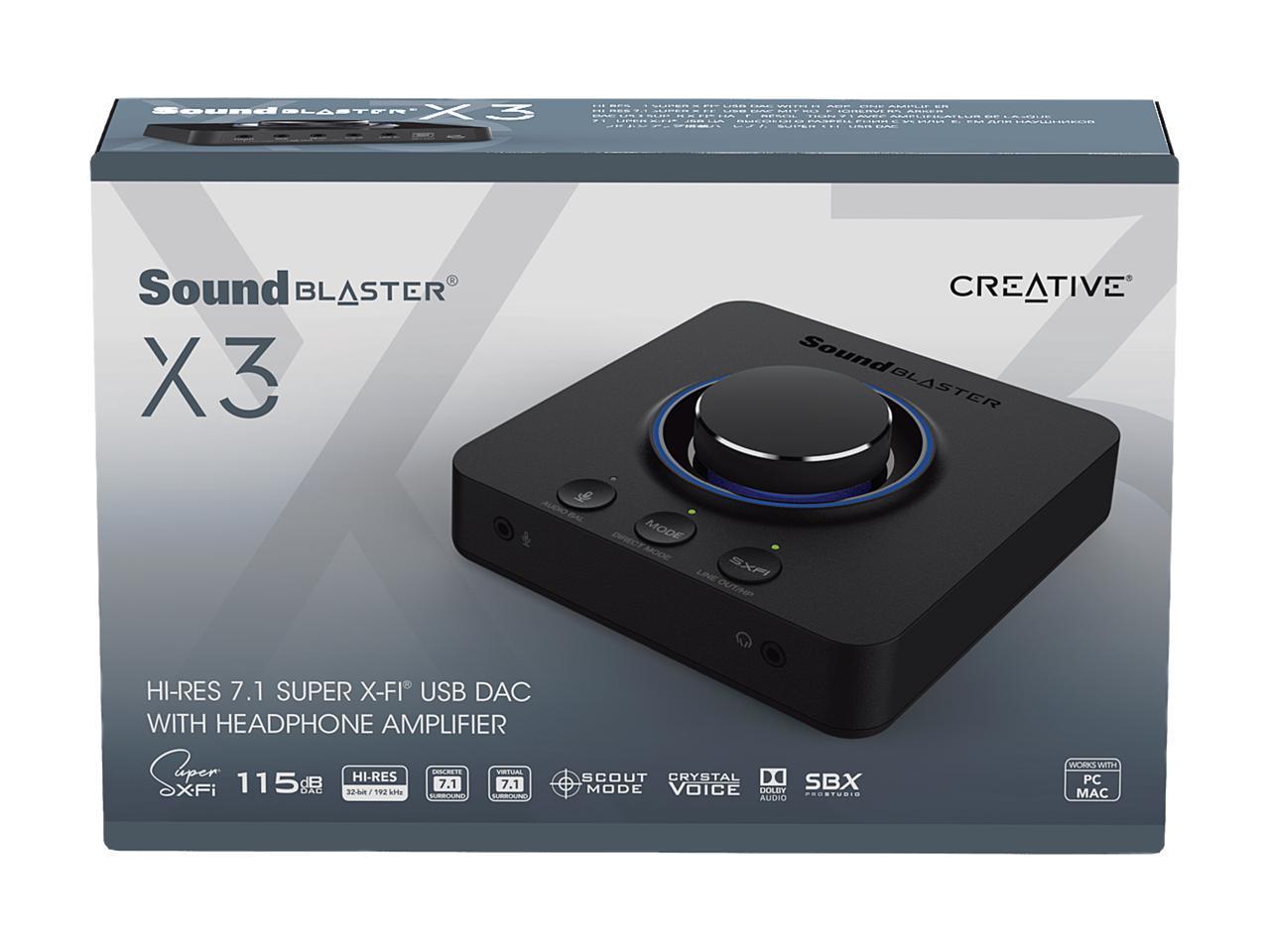 CREATIVE SOUND BLASTER X3 HI-RES 7.1 EXT USB