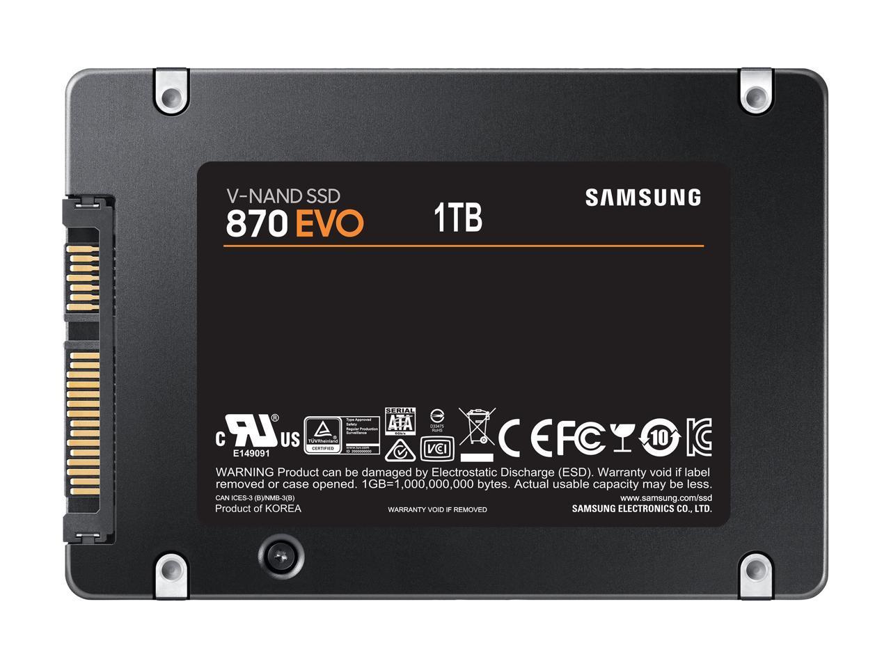 SAMSUNG 870 EVO SATA3 1TB SSD