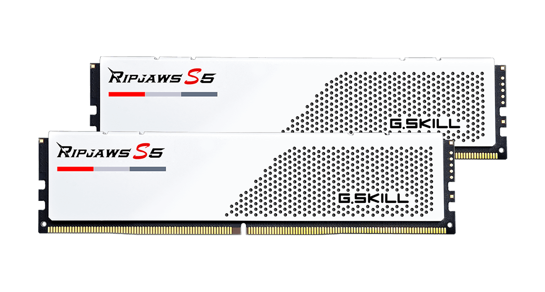 G-SKILL RIPJAWS S5 32G(16G*2) DDR5 5200MHZ WHITE