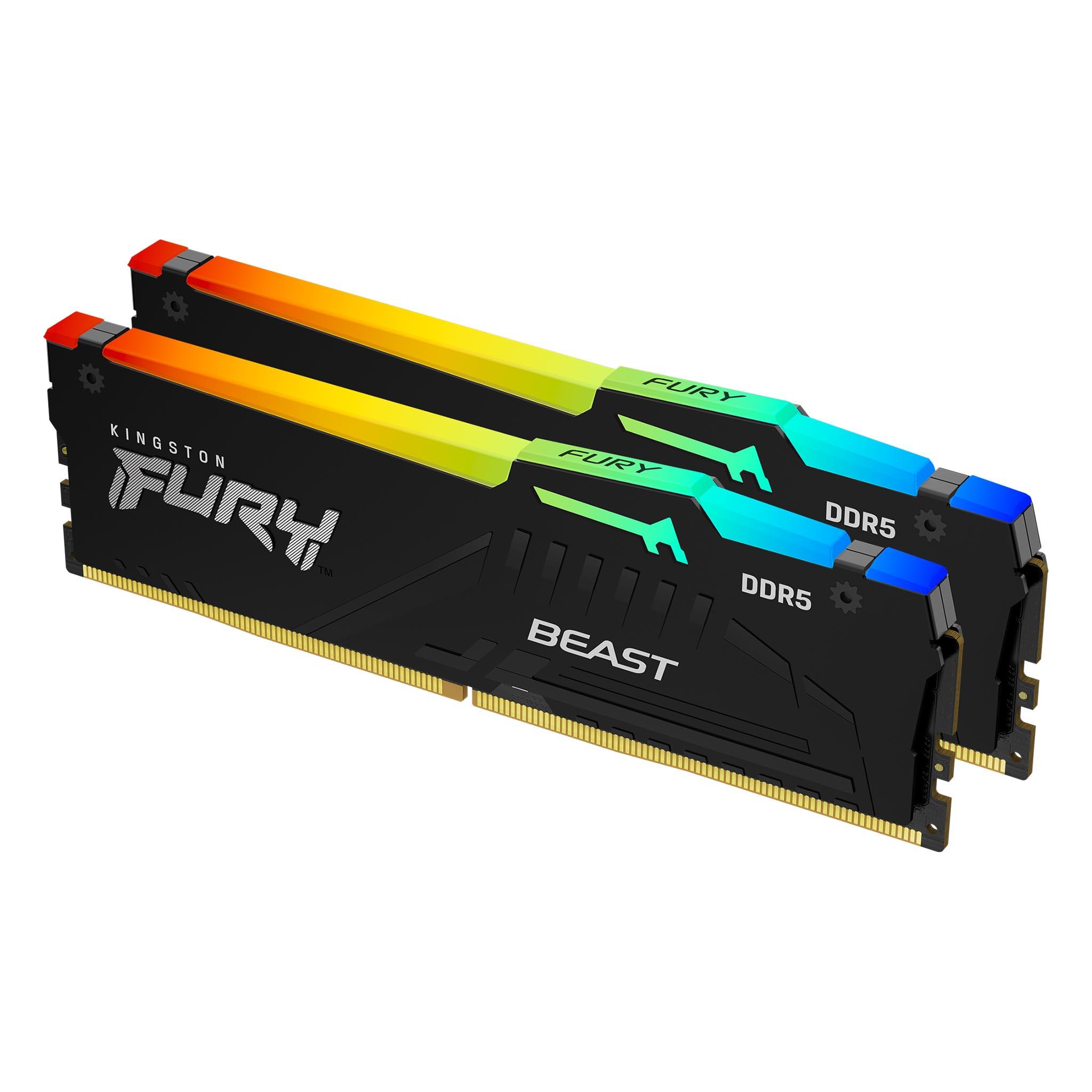 KINGSTON FURY BEAST RGB 64G(32G*2) DDR5 6000MT/S CL40