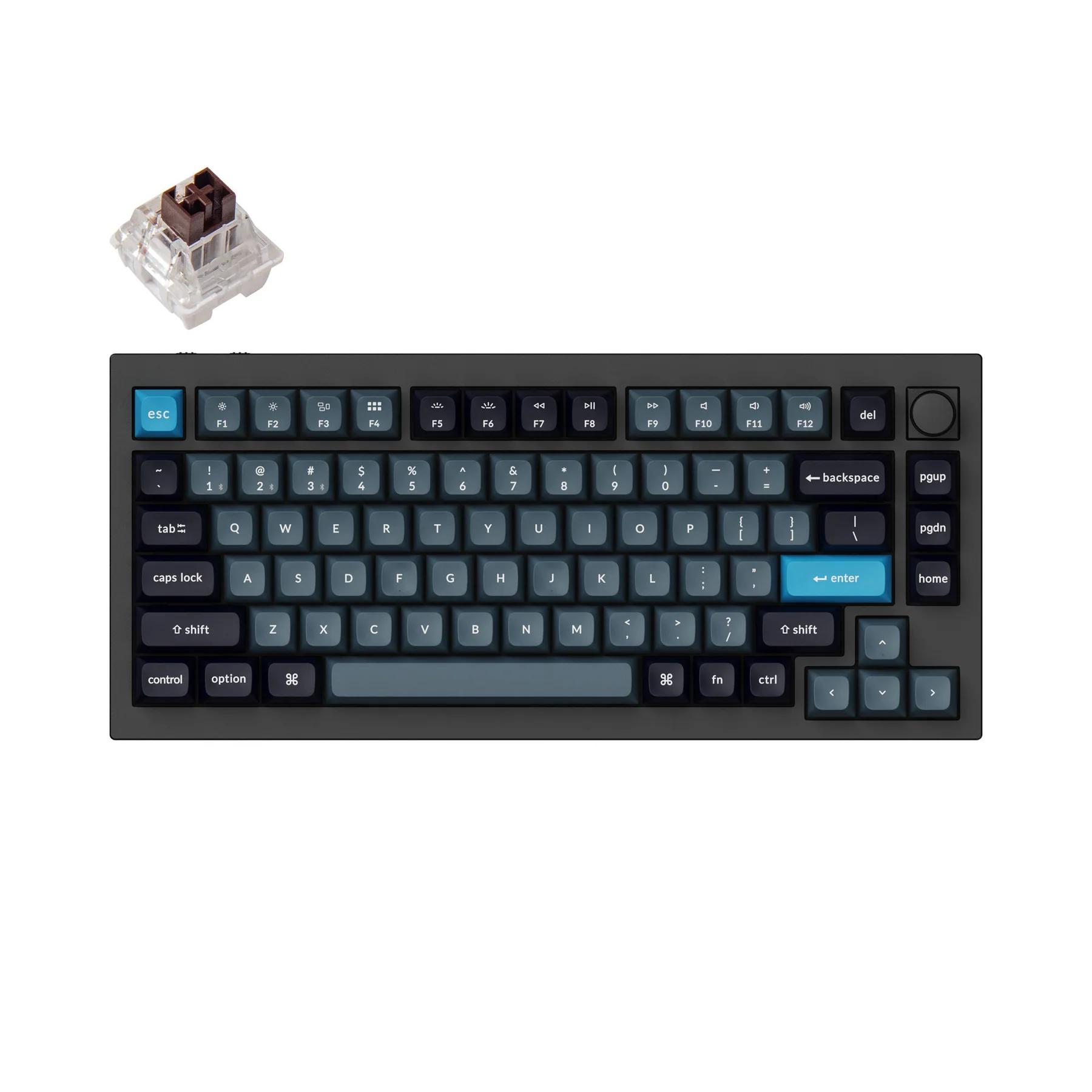 KEYCHRON Q1 PRO SWAPPABLE RGB BACKLIGHT BROWN SWITCH