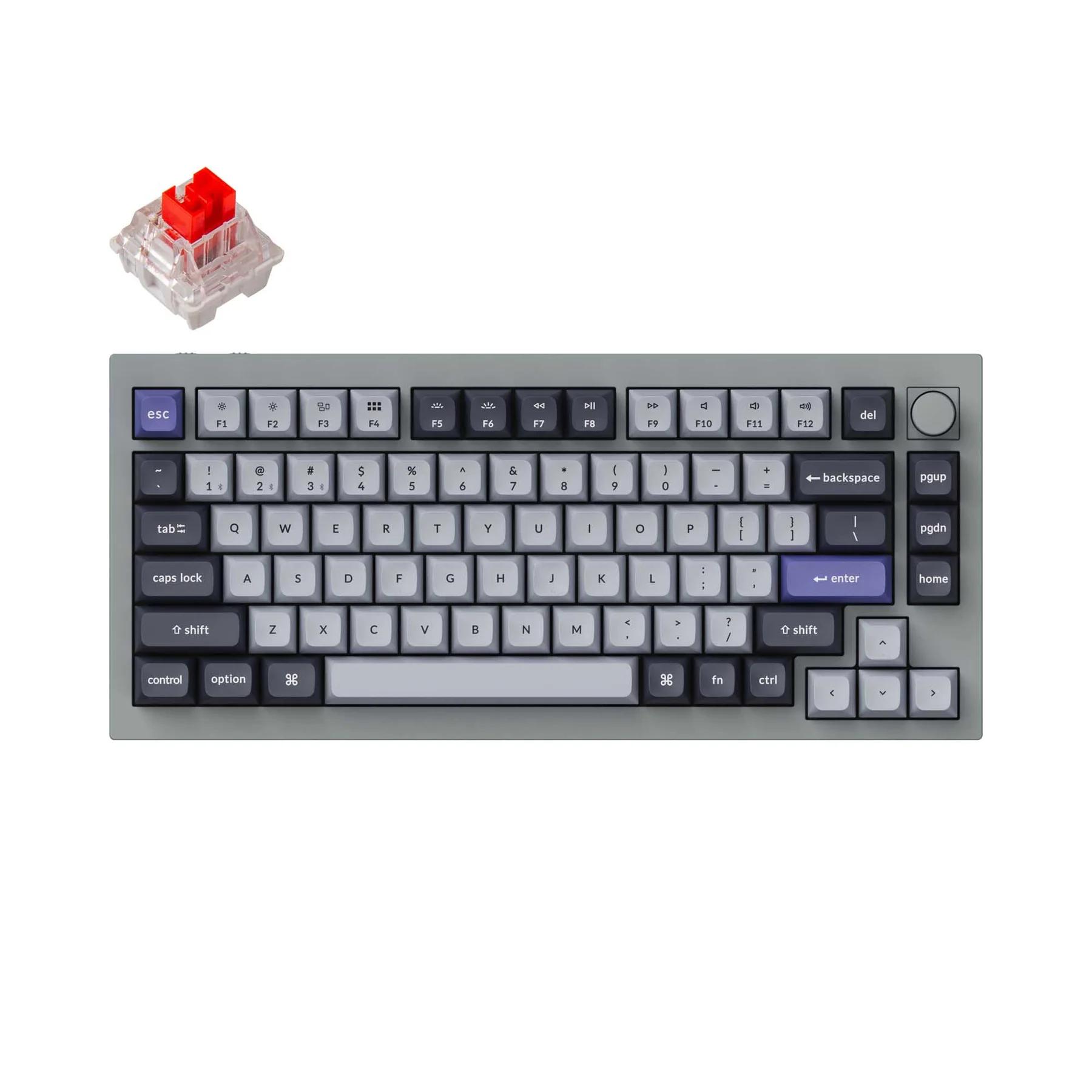 KEYCHRON Q1 PRO SWAPPABLE RGB BACKLIGHT RED SWITCH