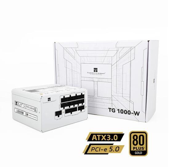 THERMALRIGHT TG-1000W 80GOLD FM ATX3.0 PCIE5.0 WHITE